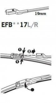 ExactFit Flat Щітка склоочисника,безкаркасна OEM (730мм) Trico EFB7317L