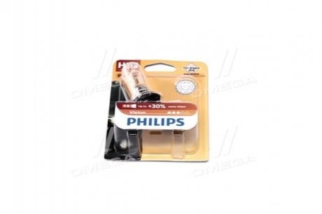 Лампа накаливания HB3 12V 50W P20d Vision +30 1шт blister PHILIPS 9005PRB1