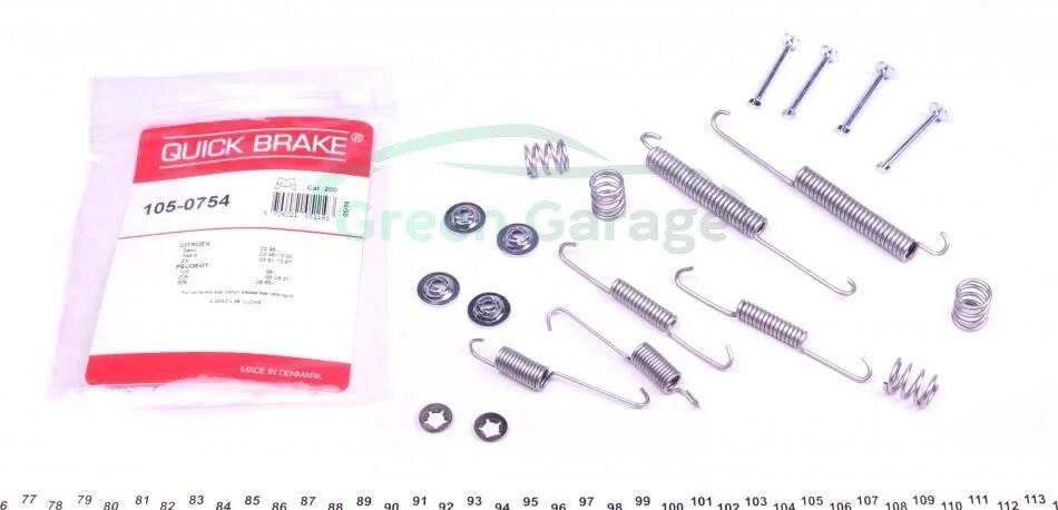 Комплект пружинок колодок стояночного гальма QUICK BRAKE 1050754 (фото 1)