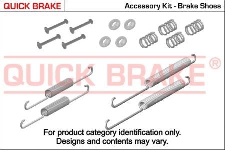 Комплект пружинок колодок ручного гальма QUICK BRAKE 105-0651