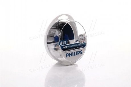 Ліхтар накалу H3 12V 55W PK22s Diamond Vision 5000K PHILIPS 12336DVS2