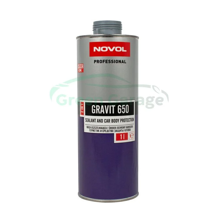 GRAVIT 650 Антокорозійне покриття + герметик 2 в 1 1,0 л Novol 37761 (фото 1)