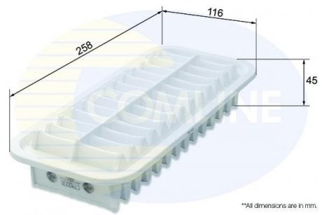 - Фільтр повітря (аналогWA6664/LX1001) COMLINE CTY12230