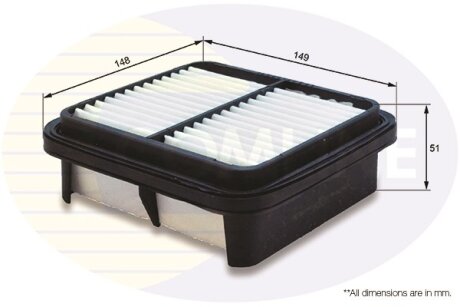 - Фільтр повітря (аналогWA9649/LX1925) COMLINE CSZ12540