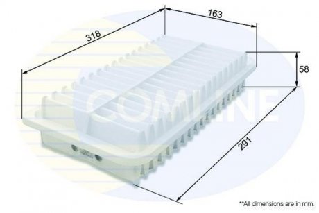 Фільтр повітряний COMLINE CTY12250