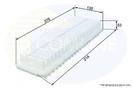 Фільтр повітряний COMLINE CTY12075