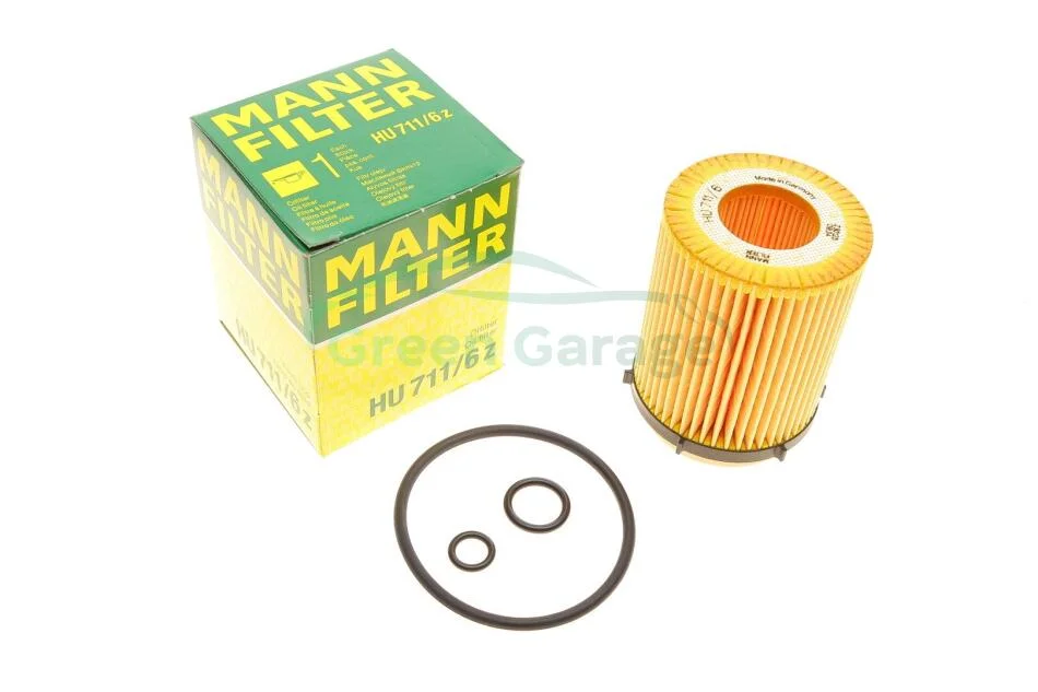 Фильтр масляный двигателя MB C (W204/205), E (S212/213) 180-350 08- (пр-во) MANN HU711/6z (фото 1)