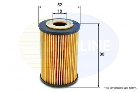 - Фільтр оливи (аналогWL7227/OX135/1D) COMLINE EOF069