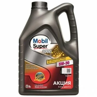 Масло моторное Mobil 3000 X1 Formula FE 5W-30, 5 л MOBIL 156155
