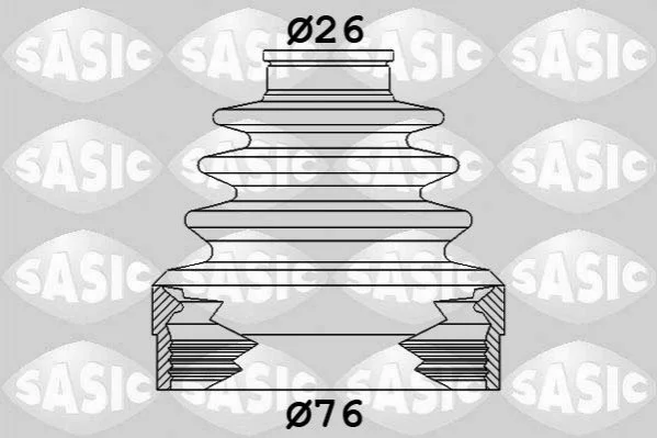 Пыльник RENAULT Espace JR, Laguna III, Megane III, Scenic III, Master II (пр-во) SASIC 1904019 (фото 1)