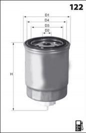 Фільтр палива MECAFILTER ELG5228