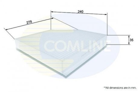 Фільтр повітря (салону) COMLINE EKF106