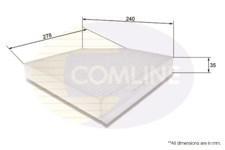 Comline - Фільтр салону (аналогWP9328/LAK386) COMLINE EKF106