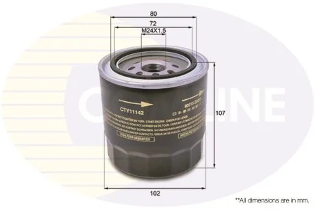 Comline - Фільтр оливи (аналогWL7235/OC294) COMLINE CTY11142
