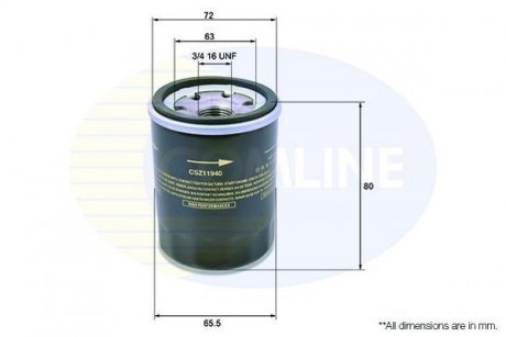 - Фільтр оливи (аналогWL7177/OC217) COMLINE CSZ11940
