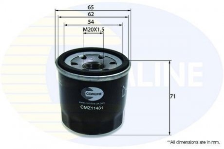 - Фільтр оливи (аналогWL7200/OC195) COMLINE CMZ11431