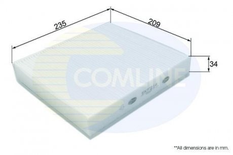 Фільтр повітря (салону) COMLINE EKF214