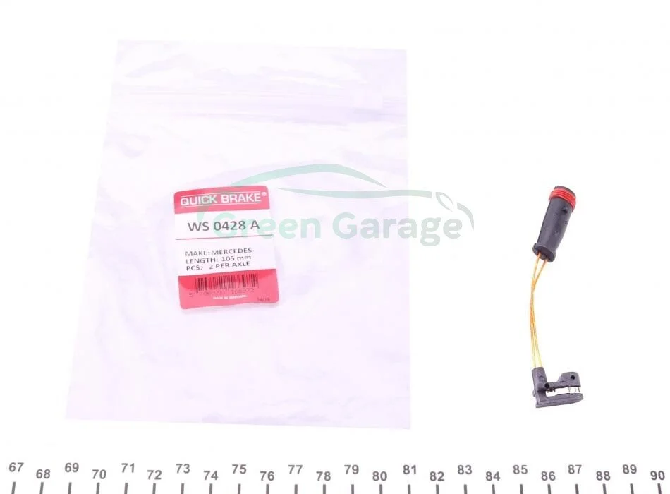 Датчик зносу гальмівних колодок QUICK BRAKE WS 0428 A (фото 1)