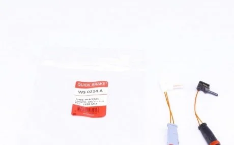 Датчик зносу гальмівних колодок(дискових) QUICK BRAKE WS 0214 A
