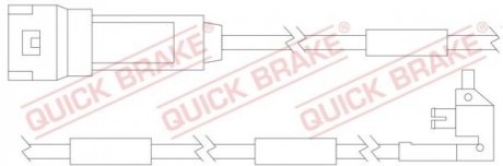 Датчик зносу гальмівних колодок QUICK BRAKE WS 0121 A