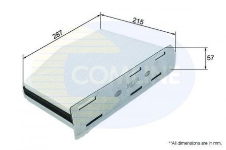 Фільтр повітря (салону) COMLINE EKF118