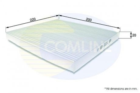 Фільтр повітря (салону) COMLINE EKF187