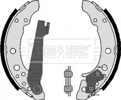 Гальмівні колодки (набір) BORG & BECK BBS6248