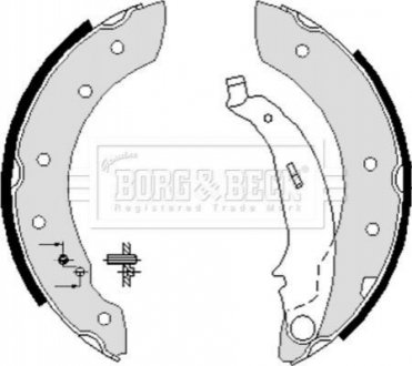 Гальмівні колодки (набір) BORG & BECK BBS6233