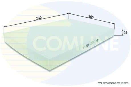 Фільтр повітря (салону) COMLINE EKF112