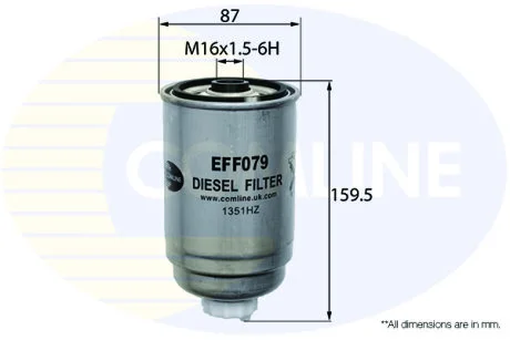 Comline - Фільтр палива (аналогWF8238/KC80) COMLINE EFF079