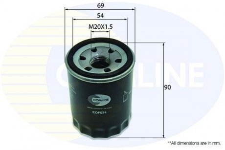 Фільтр масла COMLINE EOF074