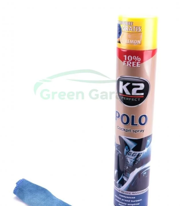 Поліроль для торпедо "лимон" / PERFECT POLO COCKPIT SPRAY 750ML LEMON K2 K407CY1 (фото 1)