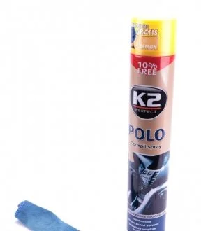 Поліроль для торпедо "лимон" / PERFECT POLO COCKPIT SPRAY 750ML LEMON K2 K407CY1