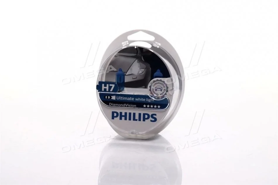 Лампа розжарювання H7 12V 55W PX26d Diamond Vision 5000K (вир-во Philips) PHILIPS 12972DVS2 (фото 1)