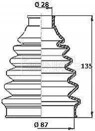 Пыльник BORG & BECK BCB2360R