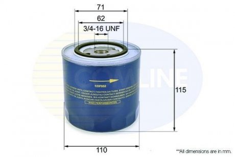 Фільтр масла COMLINE EOF052