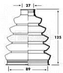 Комплект пильників гумових BORG & BECK BCB2358