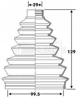 Пыльник BORG & BECK BCB6278