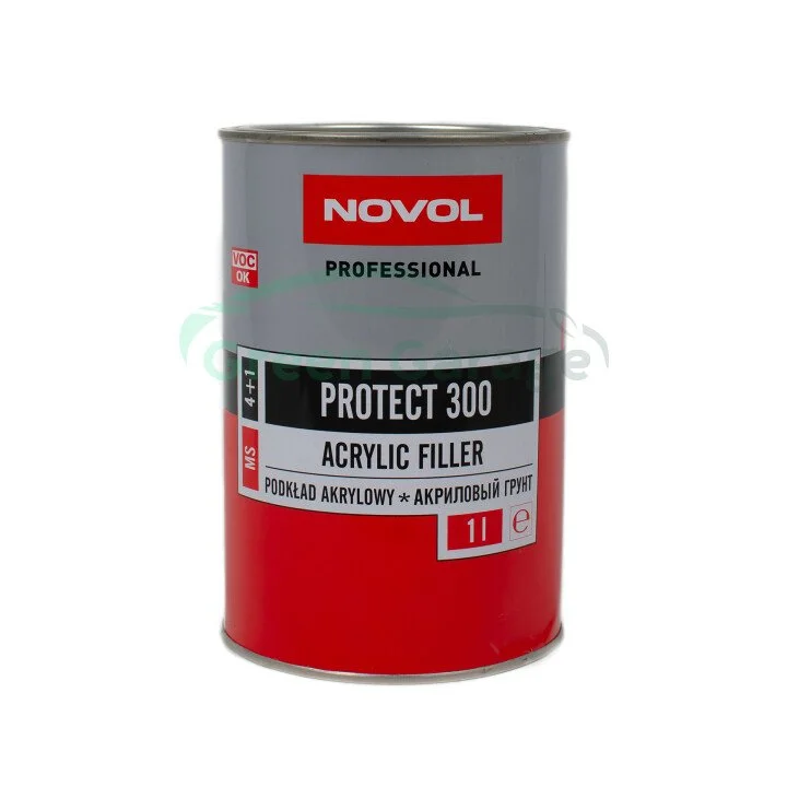PROTECT 300 акриловий грунт 4+1 червоний 1,00л x6 Novol 37051 (фото 1)
