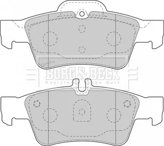 Гальмівні колодки, дискове гальмо (набір) BORG & BECK BBP1798