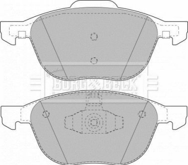 Гальмівні колодки, дискове гальмо (набір) BORG & BECK BBP1864