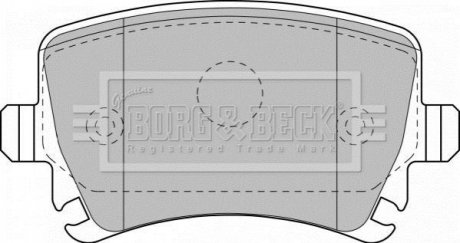 - Гальмівні колодки до дисків BORG & BECK BBP1877