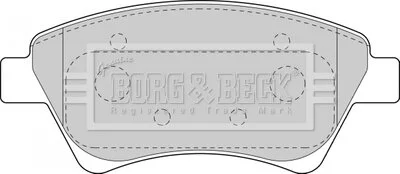 - Гальмівні колодки до дисків BORG & BECK BBP1821