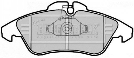 - Гальмівні колодки до дисків BORG & BECK BBP2071