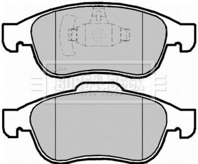 Гальмівні колодки (набір) BORG & BECK BBP2098 (фото 1)