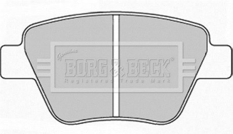 - Гальмівні колодки до дисків BORG & BECK BBP2242