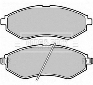 - Гальмівні колодки до дисків BORG & BECK BBP2324