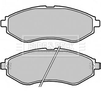 - Гальмівні колодки до дисків BORG & BECK BBP2324