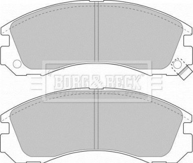 Гальмівні колодки, дискове гальмо (набір) BORG & BECK BBP1449