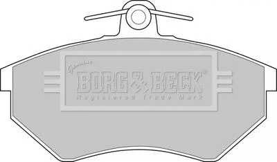 - Гальмівні колодки до дисків BORG & BECK BBP1427 (фото 1)